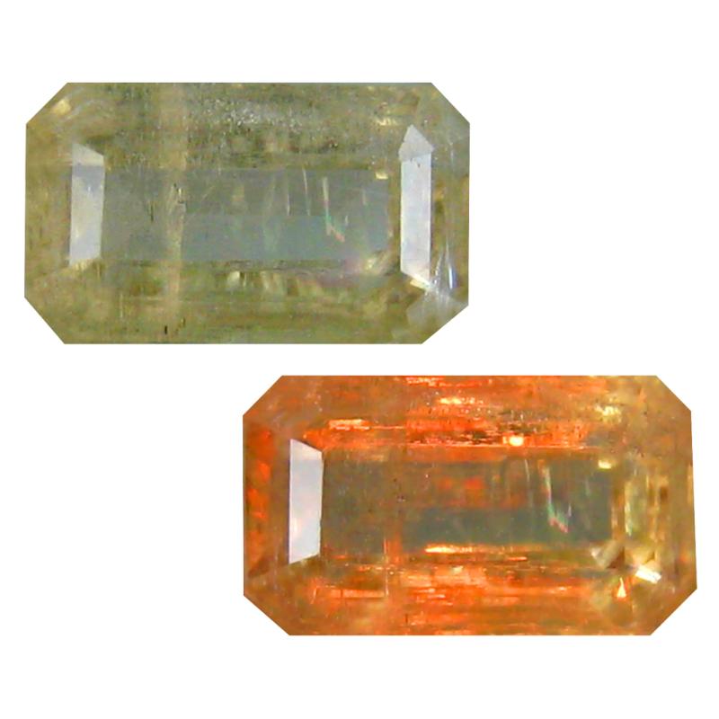 2.79 ct Octagon Cut (10 x 6 mm) Turkish Color Change Diaspore Natural Loose Gemstone