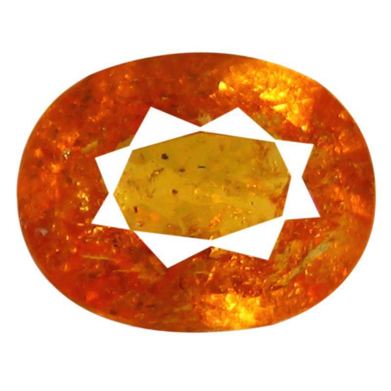 1.69 ct AAA Topnotch Oval Shape (8 x 6 mm) Fanta Orange Spessartine Natural Gemstone