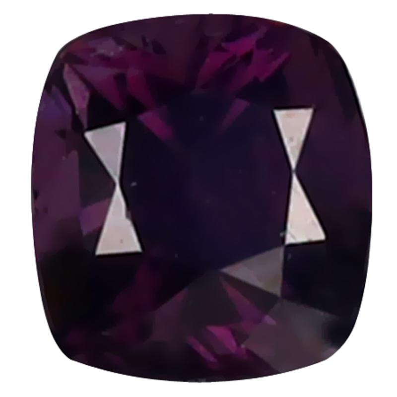 0.93 ct Superb Cushion Cut (5 x 5 mm) Unheated / Untreated Purplish Pink Spinel Natural Gemstone