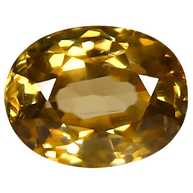 1.64 ct Extraordinary Oval Cut (8 x 6 mm) 100% Natural (Un-Heated) Yellow Zircon Natural Gemstone