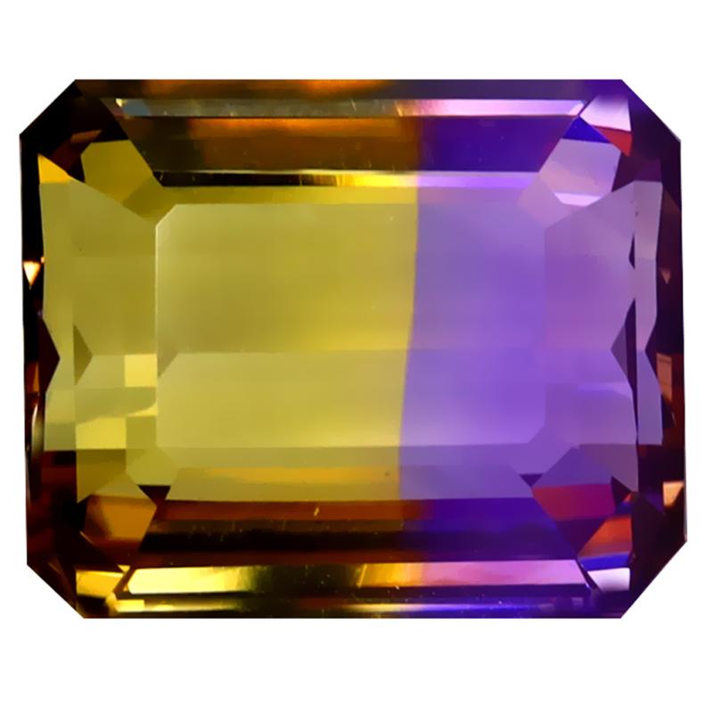 8.34 ct Best Octagon Cut (13 x 11 mm) Unheated / Untreated Natural Ametrine Loose Gemstone