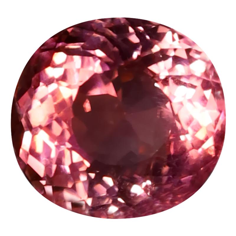 2.12 ct Fair Oval Cut (8 x 7 mm) Mozambique Pink Tourmaline Natural Gemstone
