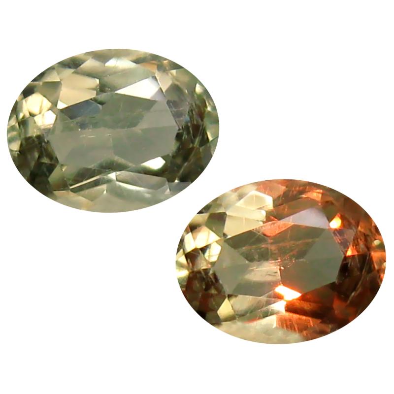 1.41 ct Oval Cut (8 x 6 mm) Turkish Color Change Diaspore Natural Loose Gemstone