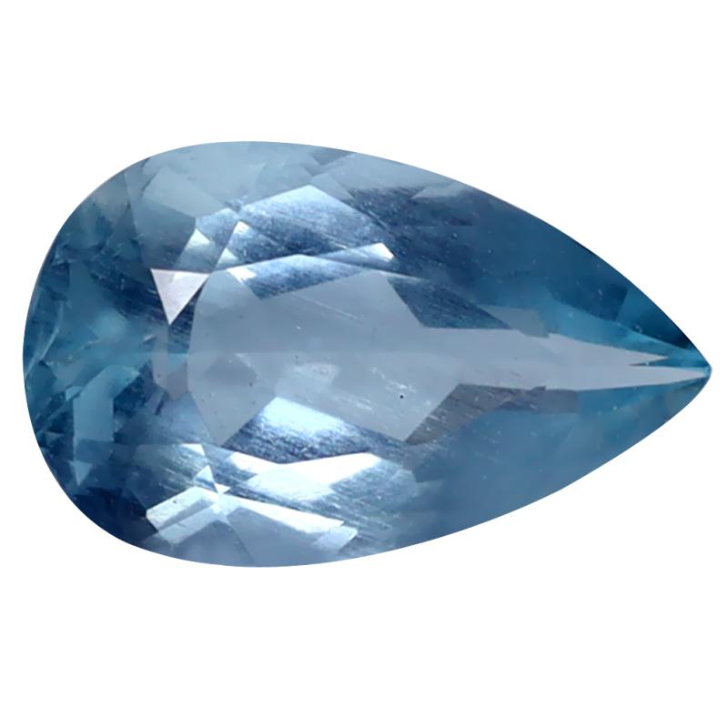 2.08 ct Pear Cut (12 x 7 mm) de Itabira Mine Brazilian Santa Maria Blue Aquamarine