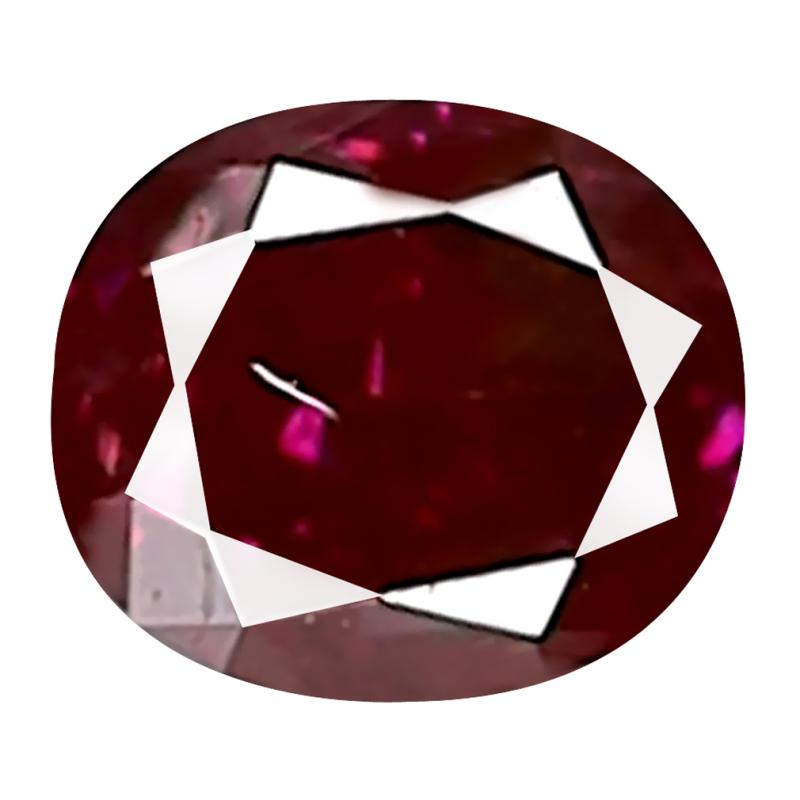 0.13 ct Best Oval Cut (3 x 3 mm) SI Clarity Purplish Pink Diamond Loose Stone