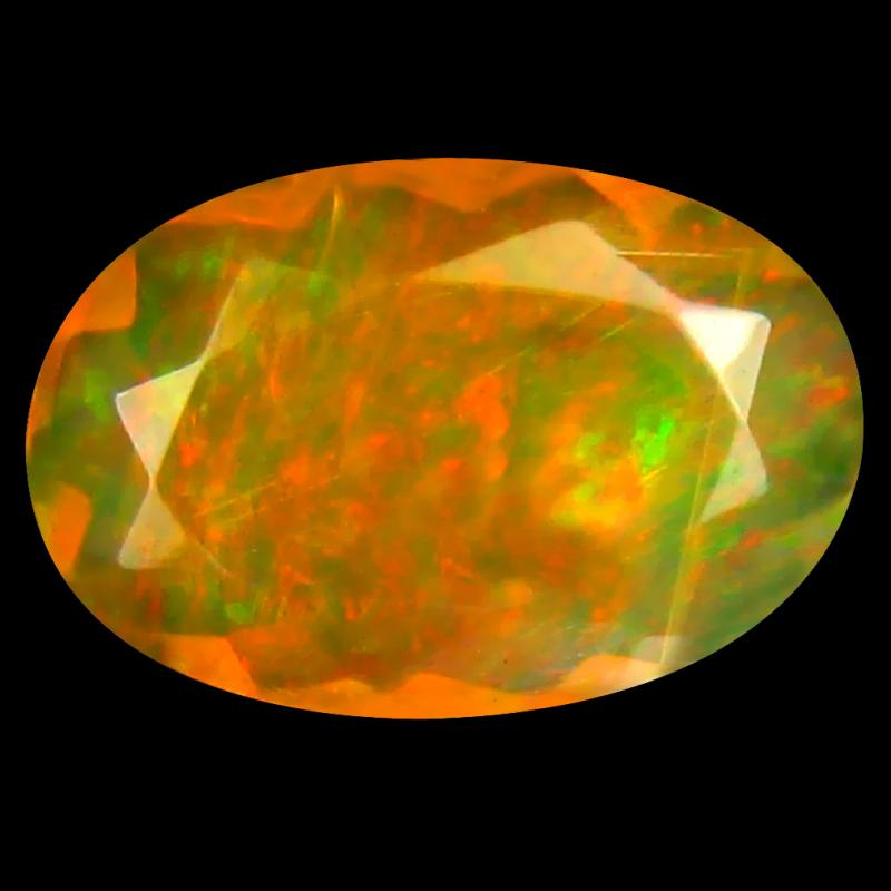 1.33 ct Amazing Oval (12 x 8 mm) Un-Heated Ethiopia Rainbow Opal Loose Gemstone