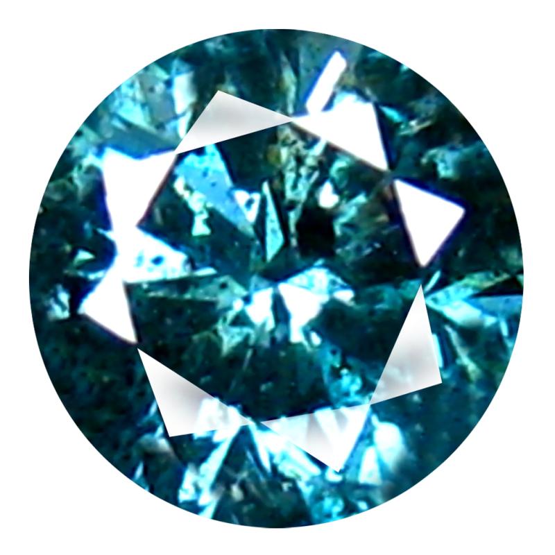 0.26 ct AAA Grade Remarkable Round Cut (4 x 4 mm) 100% Natural Vivid Blue Diamond Gemstone
