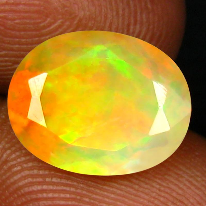 2.30 ct Incredible Oval (11 x 9 mm) Un-Heated Ethiopia Rainbow Opal Loose Gemstone