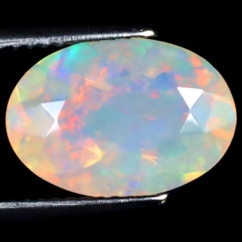 2.99 ct Remarkable Oval (13 x 9 mm) Un-Heated Ethiopia Rainbow Opal Loose Gemstone