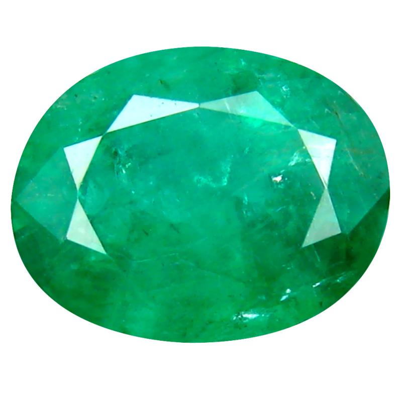 3.26 ct Eye-popping Oval (11 x 9 mm) 100% Natural (Un-Heated) Colombia Emerald Loose Gemstone