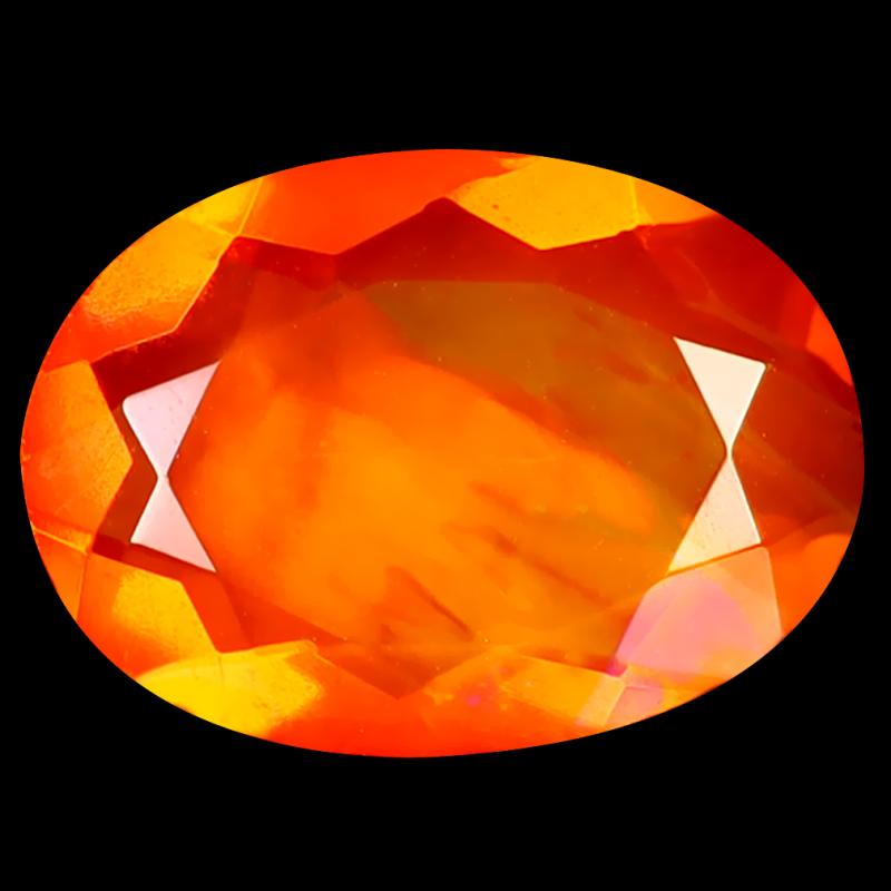 2.23 ct Wonderful Oval Cut (13 x 9 mm) Heated Natural Orange Fire Opal Loose Gemstone
