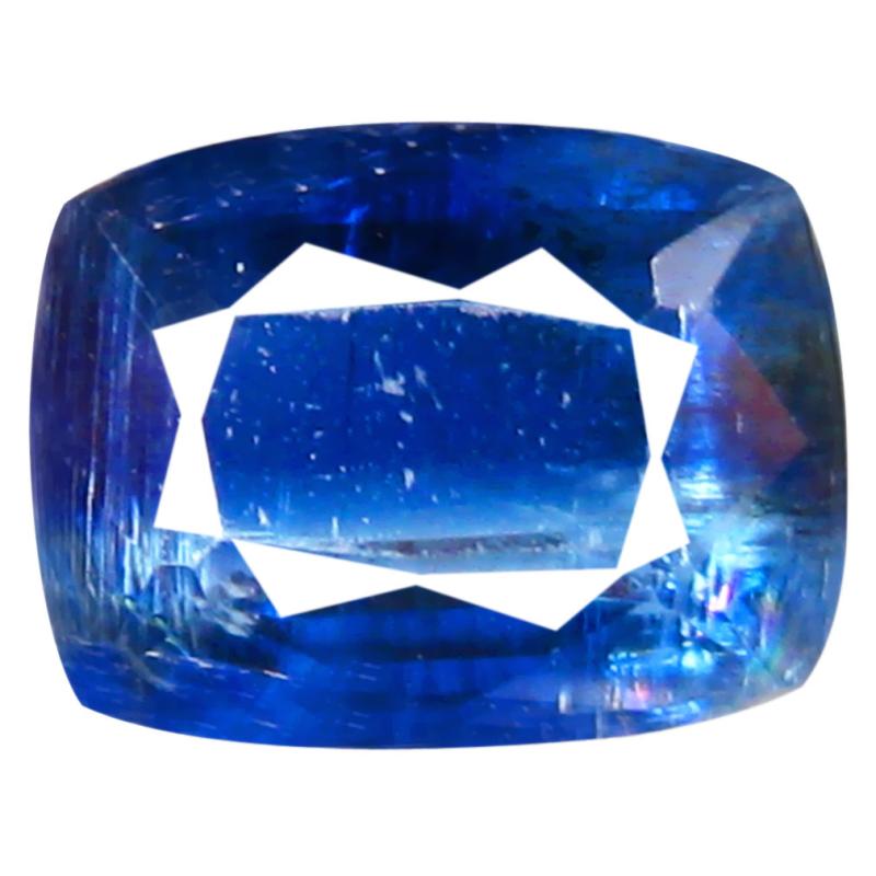 2.06 ct AA+ Shimmering Cushion Shape (8 x 6 mm) Blue Kyanite Natural Gemstone