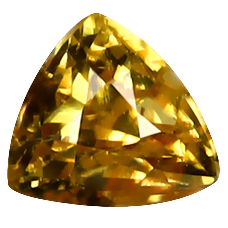 1.20 ct Resplendent Trillion Cut (6 x 6 mm) 100% Natural (Un-Heated) Yellow Zircon Natural Gemstone