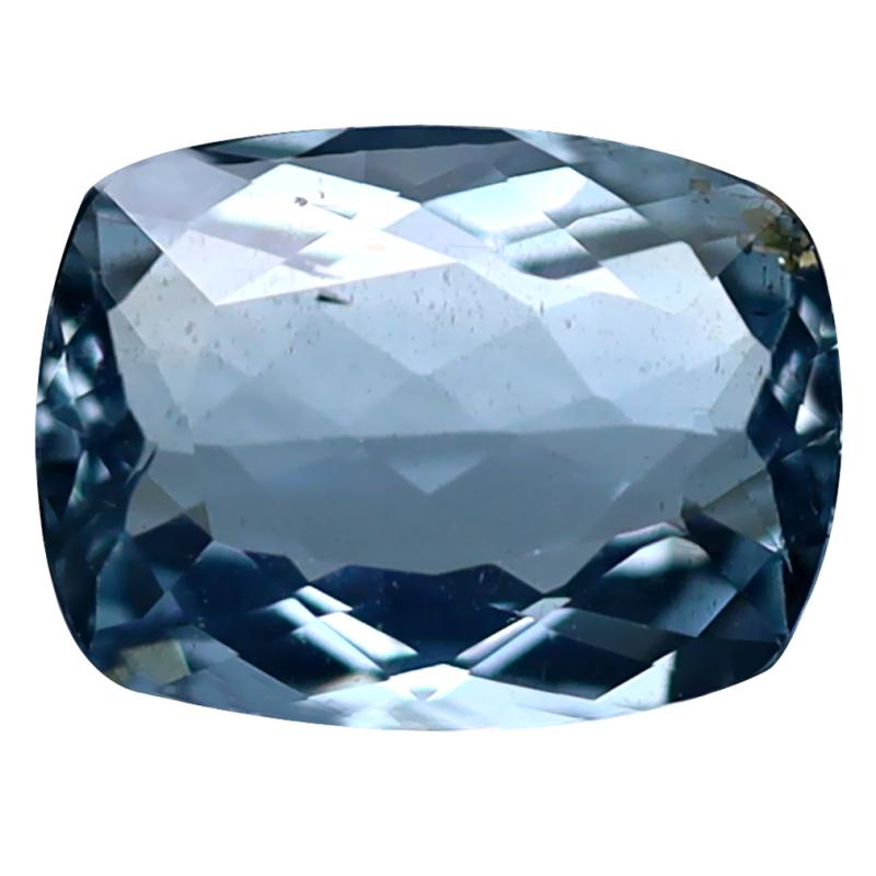 2.10 ct Marvelous Cushion Cut (10 x 7 mm) Unheated / Untreated Sky Blue Aquamarine Natural Gemstone