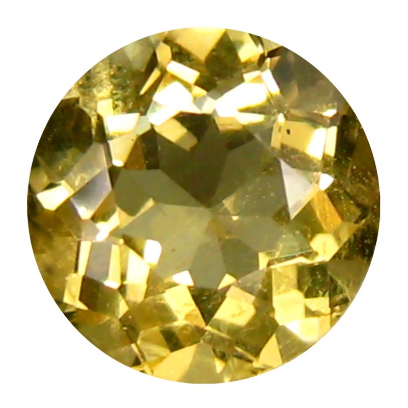 1.15 ct Incredible Round Cut (7 x 7 mm) 100% Natural Yellow Heliodor Beryl Natural Gemstone