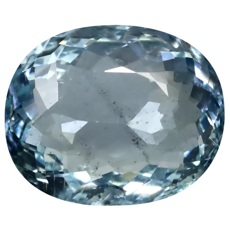 8.62 ct Exquisite Oval Cut (15 x 12 mm) Unheated / Untreated Sky Blue Aquamarine Natural Gemstone