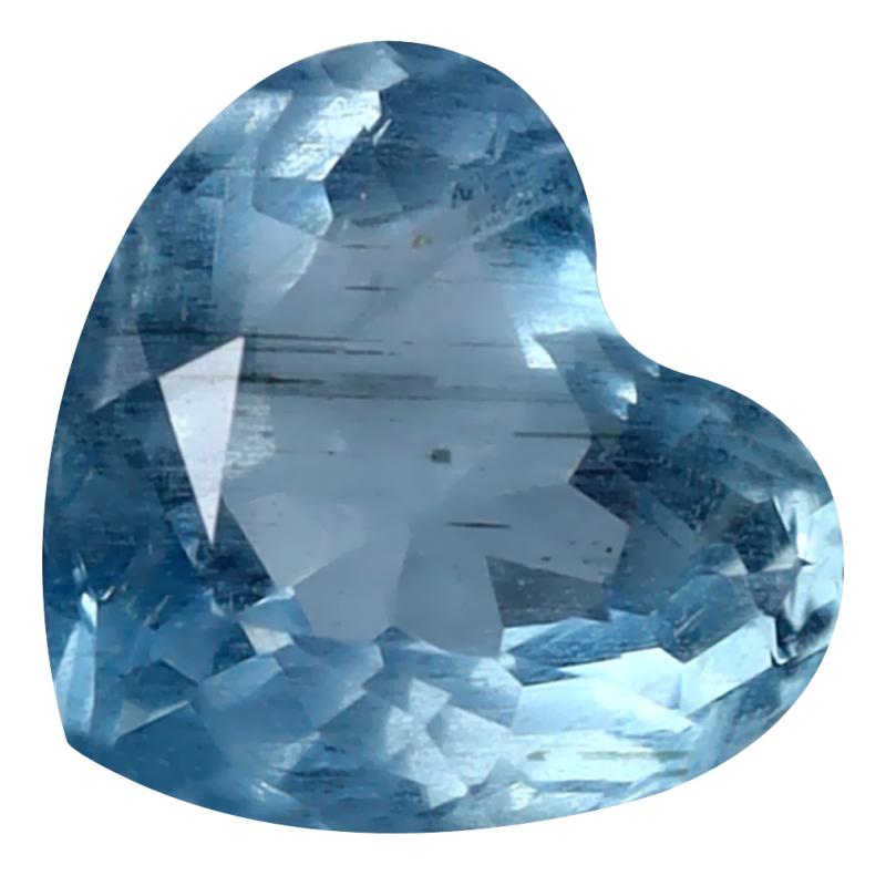 2.31 ct Heart Cut (9 x 8 mm) de Itabira Mine Brazilian Santa Maria Blue Aquamarine