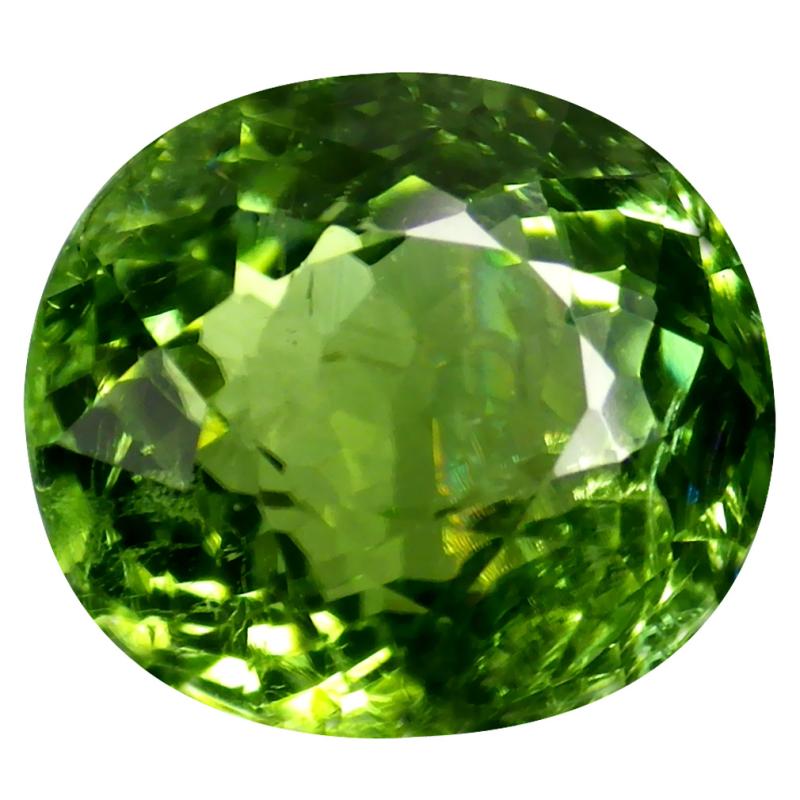 1.94 ct Mind-Boggling Oval Cut (8 x 7 mm) Mozambique Green Tourmaline Natural Gemstone