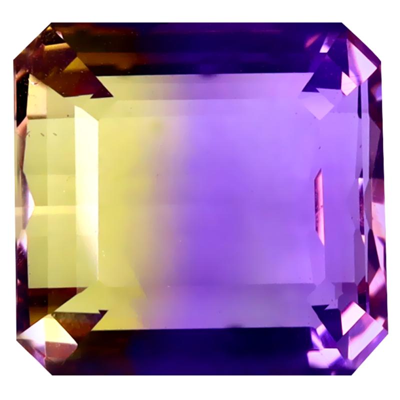 7.22 ct Resplendent Octagon Cut (12 x 11 mm) Unheated / Untreated Natural Ametrine Loose Gemstone