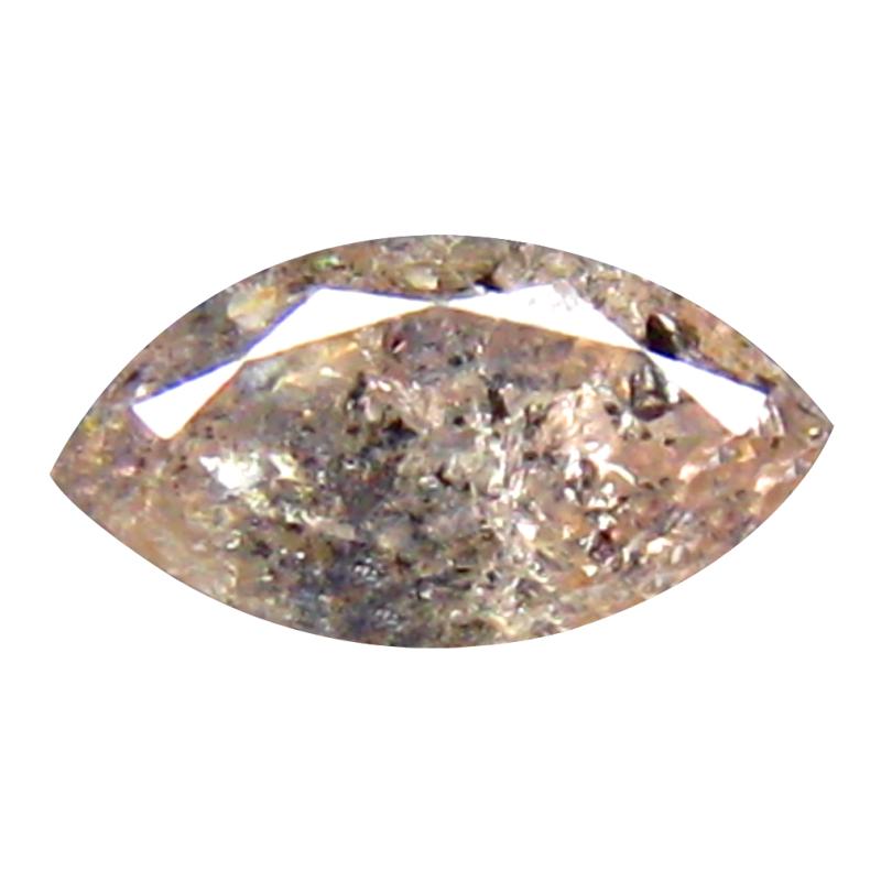0.21 ct Beautiful Marquise Cut (5 x 3 mm) Congo Fancy Brownish Pink Diamond Natural Gemstone