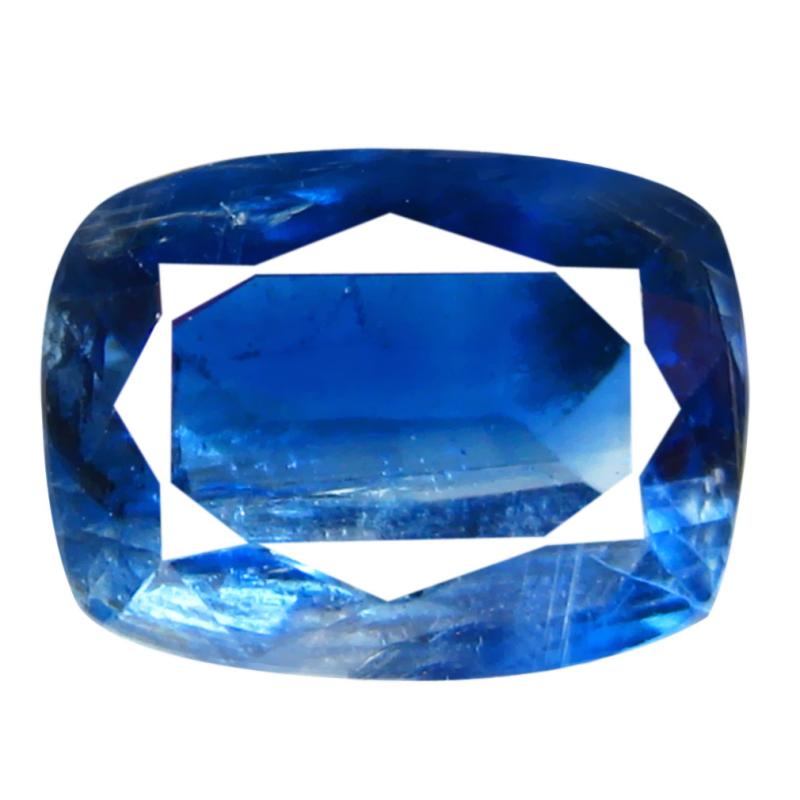 1.71 ct AA+ Superior Cushion Shape (8 x 6 mm) Blue Kyanite Natural Gemstone
