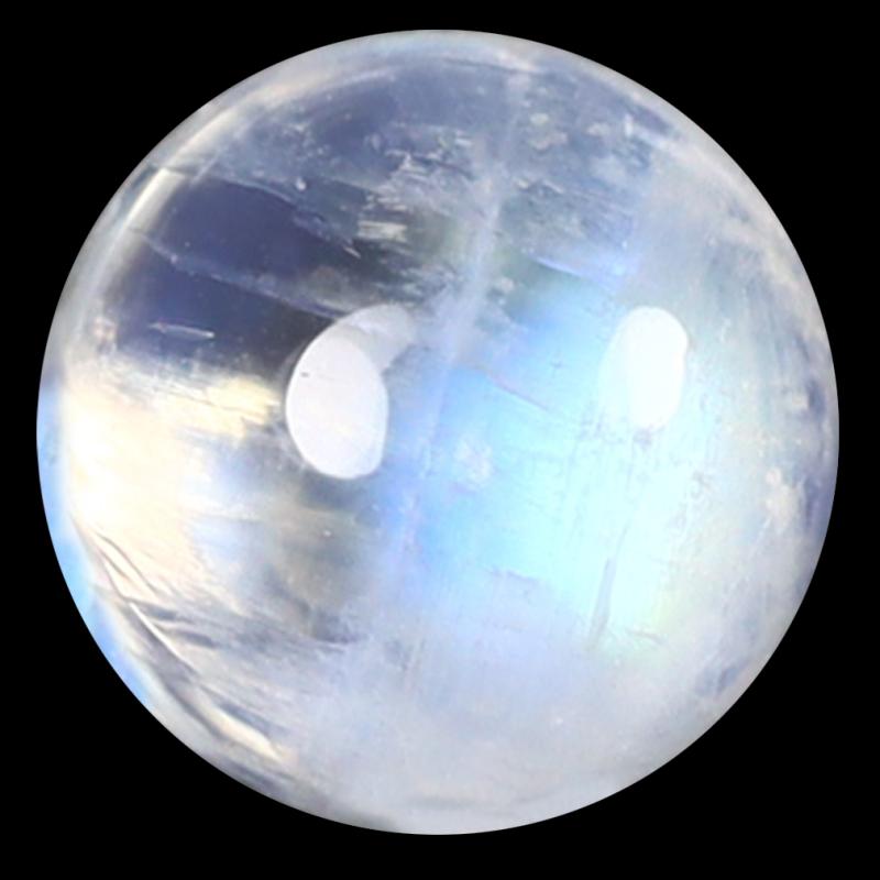 1.73 ct AAA Extraordinary Round Cabochon Shape (7 x 7 mm) Rainbow Blue Moonstone Natural Gemstone