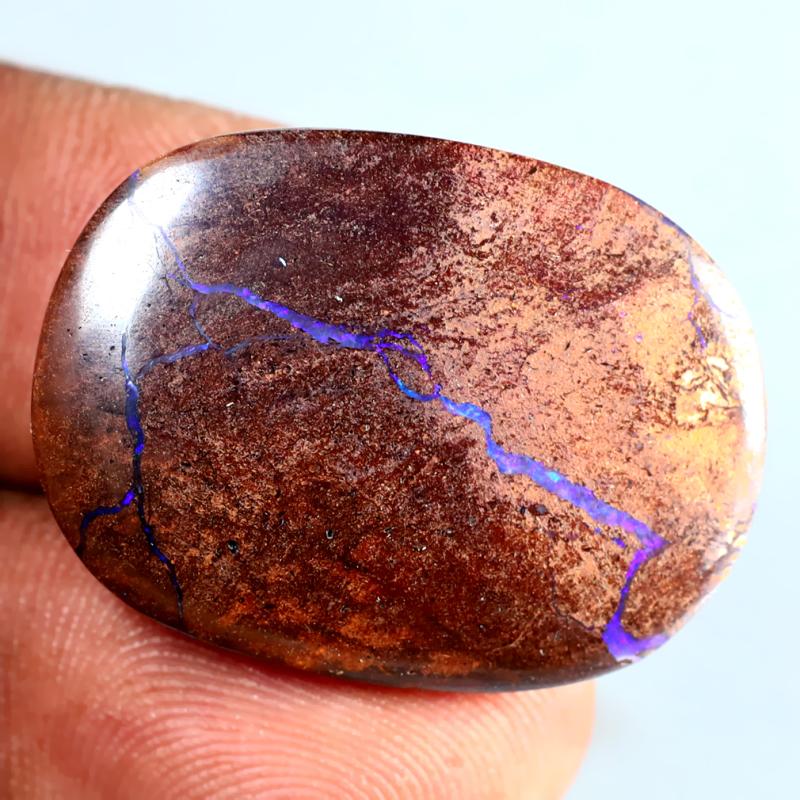 23.79 ct Super-Excellent Fancy Shape (28 x 21 mm) Multi Color Australian Koroit Boulder Opal Natural Loose Gemstone