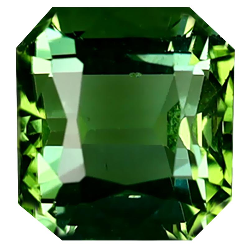 2.06 ct Elegant Octagon Cut (7 x 6 mm) Mozambique Green Tourmaline Natural Gemstone