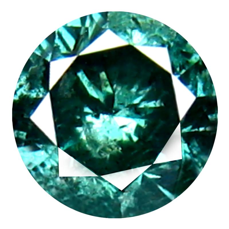 0.29 ct AAA Grade Super-Excellent Round Cut (4 x 4 mm) 100% Natural Vivid Blue Diamond Gemstone