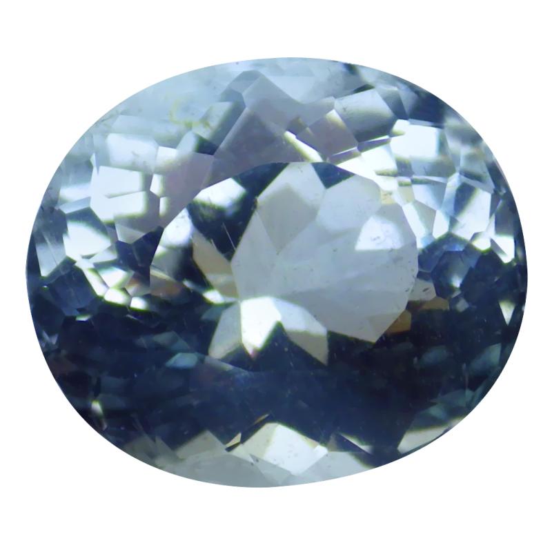3.30 ct Charming Oval (10 x 9 mm) Unheated / Untreated Brazil Aquamarine Loose Gemstone