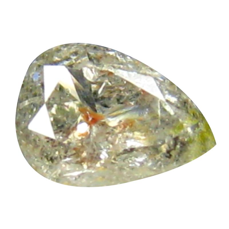 0.26 ct Extraordinary Pear Cut (5 x 3 mm) Congo Fancy Brownish Pink Diamond Natural Gemstone