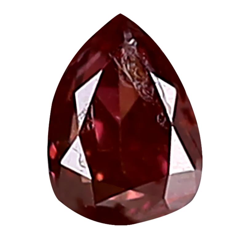 0.08 ct Eye-popping Pear Cut (3 x 2 mm) SI Clarity Purplish Pink Diamond Loose Stone
