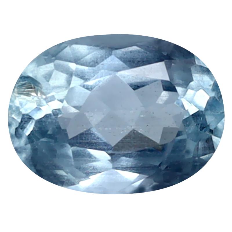 1.48 ct Oval Cut (8 x 6 mm) de Itabira Mine Brazilian Santa Maria Blue Aquamarine