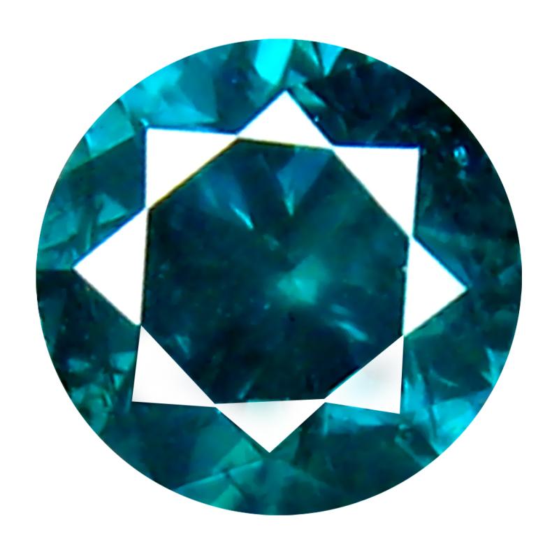 0.30 ct AAA Grade Fair Round Cut (4 x 4 mm) 100% Natural Vivid Blue Diamond Gemstone