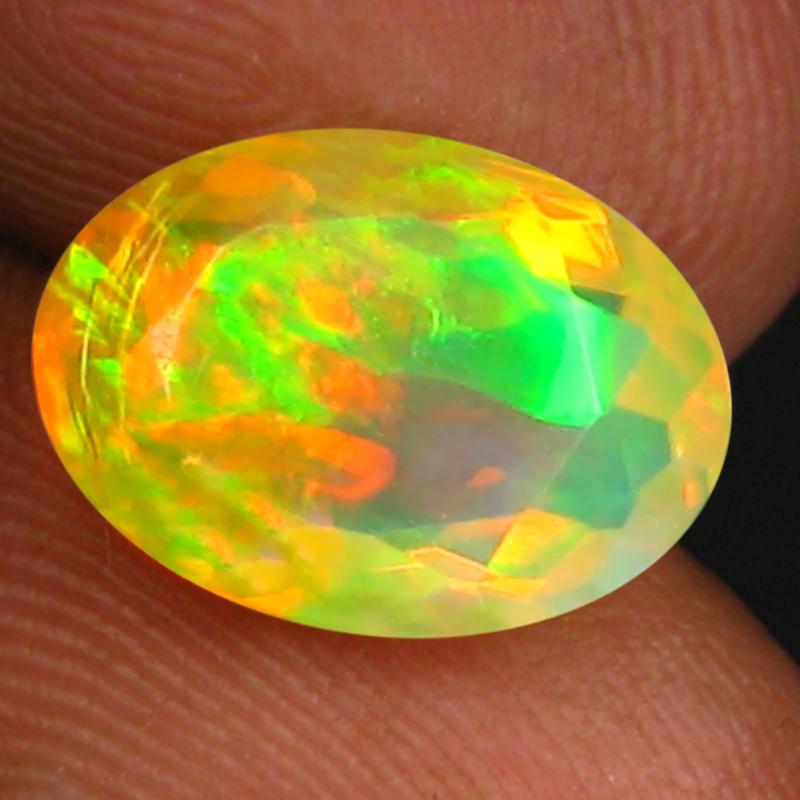 2.15 ct Fabulous Oval (11 x 8 mm) Un-Heated Ethiopia Rainbow Opal Loose Gemstone