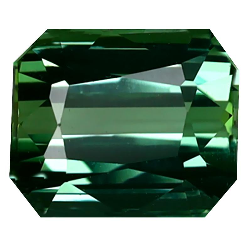 2.24 ct Super-Excellent Octagon Cut (7 x 6 mm) Mozambique Green Tourmaline Natural Gemstone