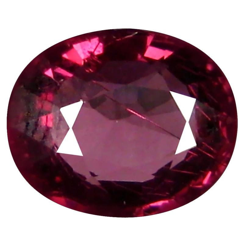 1.65 ct AAA+ Remarkable Oval Shape (7 x 6 mm) Pinkish Red Rhodolite Garnet Natural Gemstone