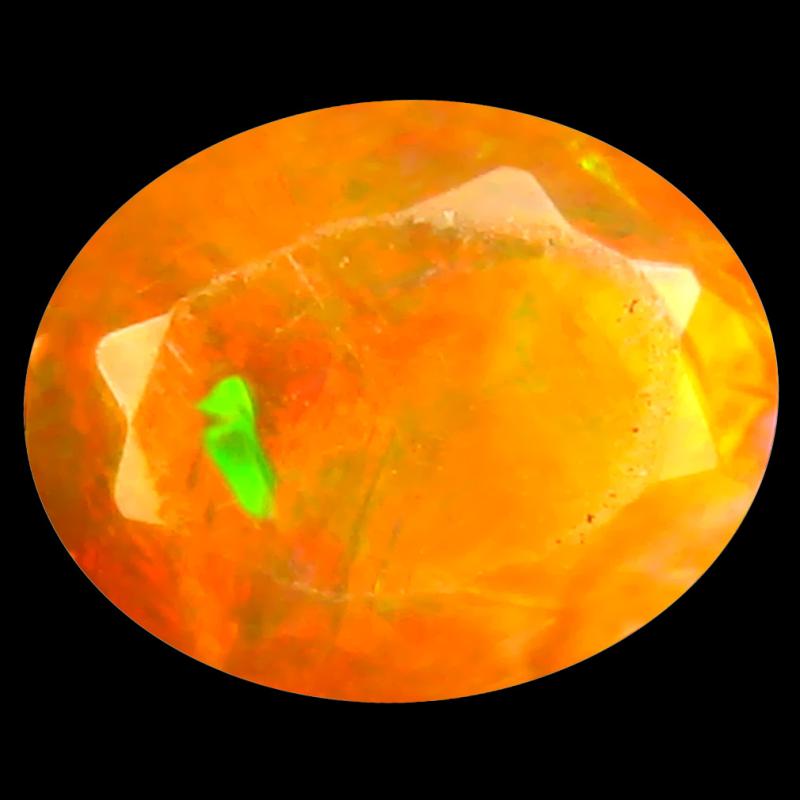 1.40 ct Dazzling Oval (10 x 8 mm) Un-Heated Ethiopia Rainbow Opal Loose Gemstone