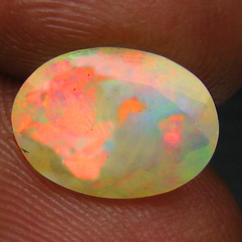 2.09 ct Marvelous Oval (11 x 8 mm) Un-Heated Ethiopia Rainbow Opal Loose Gemstone