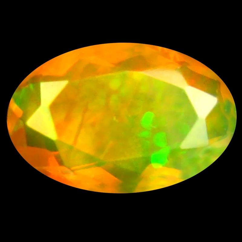 1.65 ct Mind-Boggling Oval (11 x 7 mm) Un-Heated Ethiopia Rainbow Opal Loose Gemstone