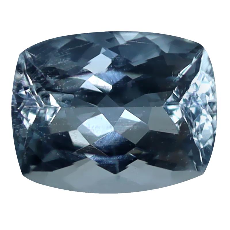 2.52 ct Pleasant Cushion Cut (9 x 7 mm) Unheated / Untreated Sky Blue Aquamarine Natural Gemstone