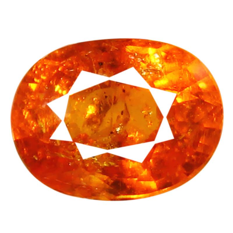 1.29 ct AAA Magnificent fire Oval Shape (7 x 5 mm) Fanta Orange Spessartine Natural Gemstone