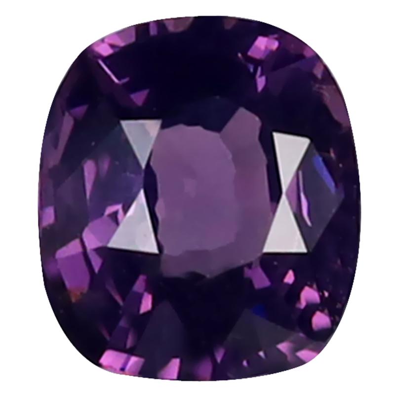 1.00 ct Super-Excellent Cushion Cut (6 x 6 mm) Unheated / Untreated Purplish Pink Spinel Natural Gemstone