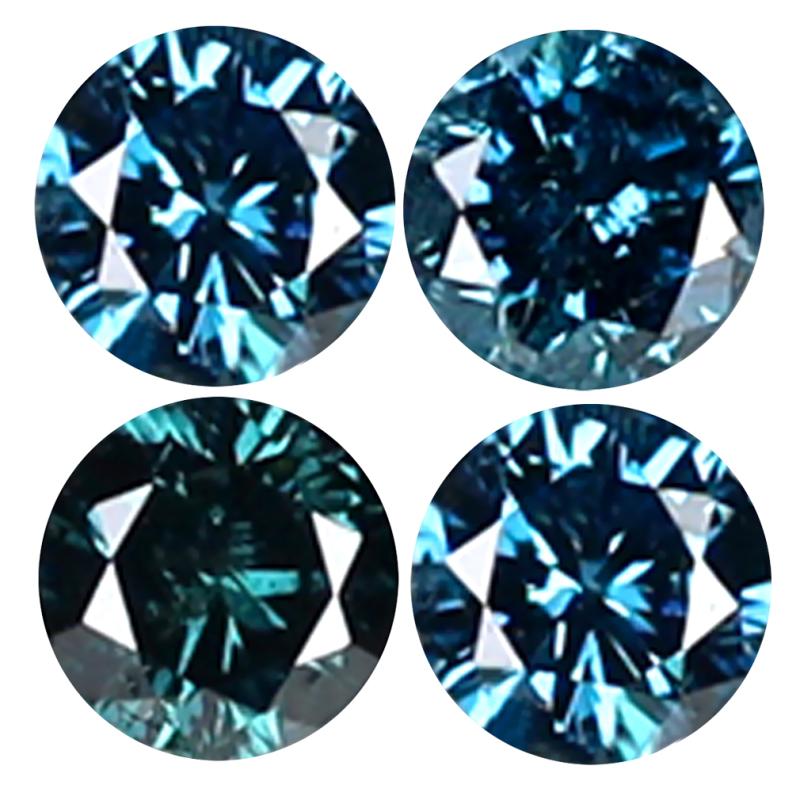 0.11 ct (4 pcs Lot) Magnificent CALIBRATED SIZE(2 x 2 mm) Round Shape Diamond Natural Gemstone