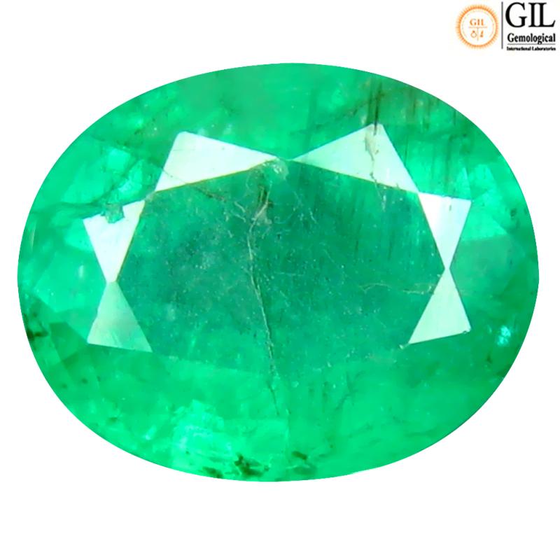 3.65 ct GIL Certified Best Oval Cut (11 x 9 mm) 100% Natural (Un-Heated) Colombia Emerald Natural Stone