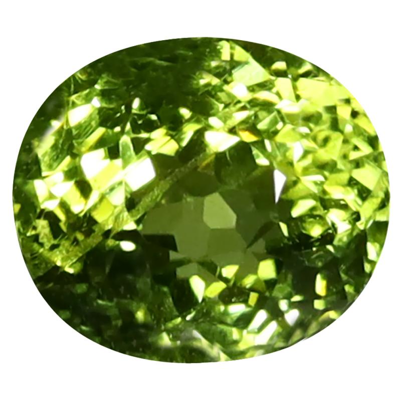 1.65 ct Spectacular Oval Cut (7 x 6 mm) Mozambique Green Tourmaline Natural Gemstone