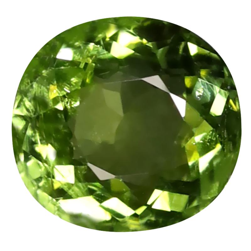 1.64 ct Magnificent Oval Cut (8 x 7 mm) Mozambique Green Tourmaline Natural Gemstone