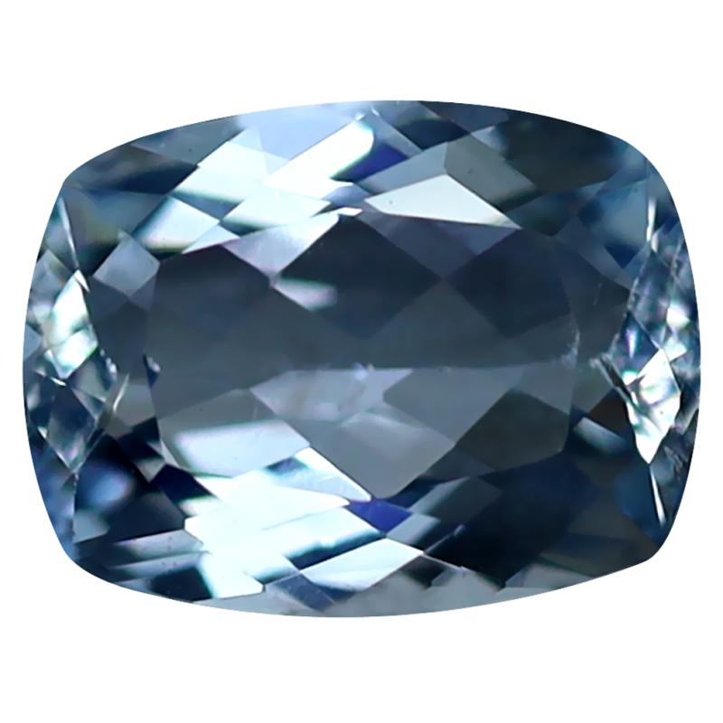 1.82 ct Dazzling Cushion Cut (9 x 7 mm) Unheated / Untreated Sky Blue Aquamarine Natural Gemstone