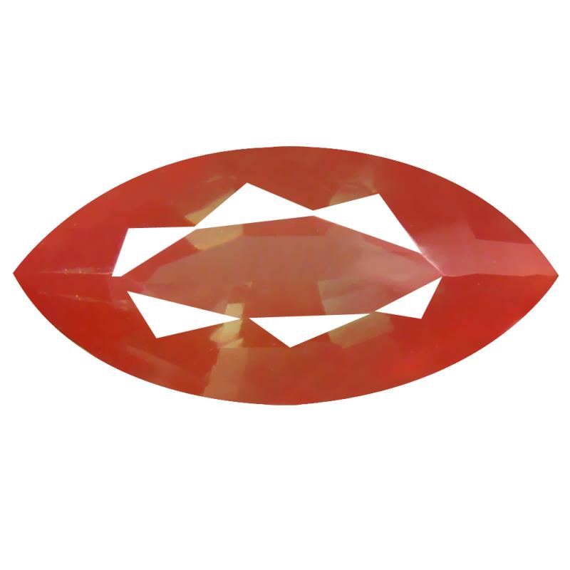 4.15 ct Mesmerizing Marquise Cut (17 x 8 mm) Orange Red Color Natural Labradorite Natural Gemstone