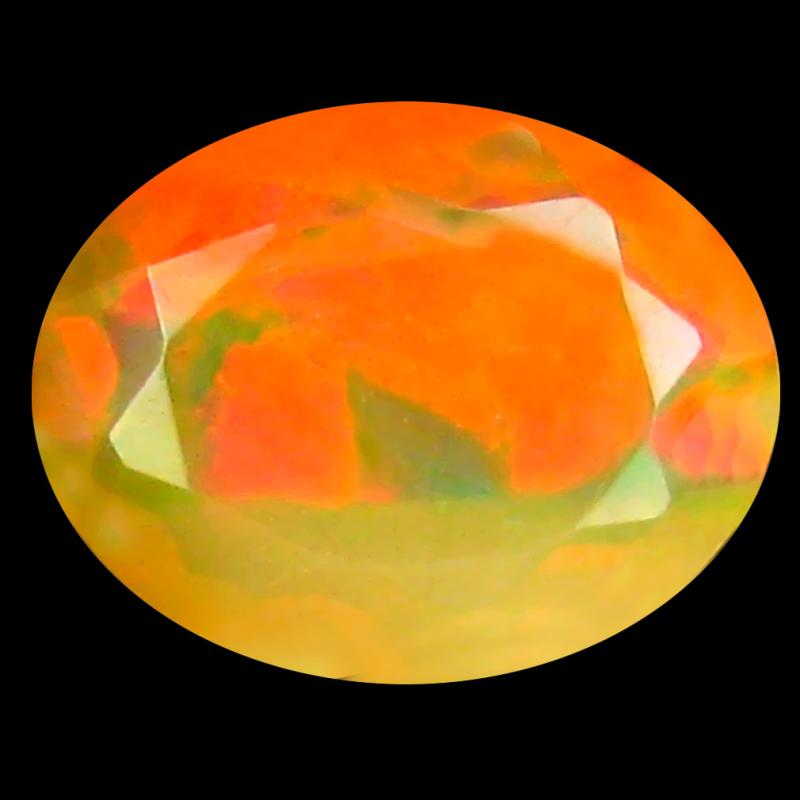 1.61 ct Incredible Oval (10 x 8 mm) Un-Heated Ethiopia Rainbow Opal Loose Gemstone